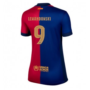 Barcelona Robert Lewandowski #9 Hemmatröja Kvinnor 2024-25 Kortärmad